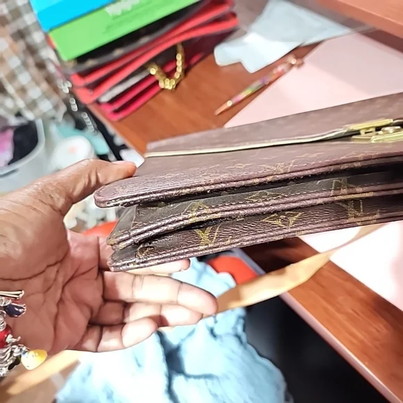 Designer Inspired Monogram Satchel | Structured Crossbody Briefcase Bag - Picture 7 of 10